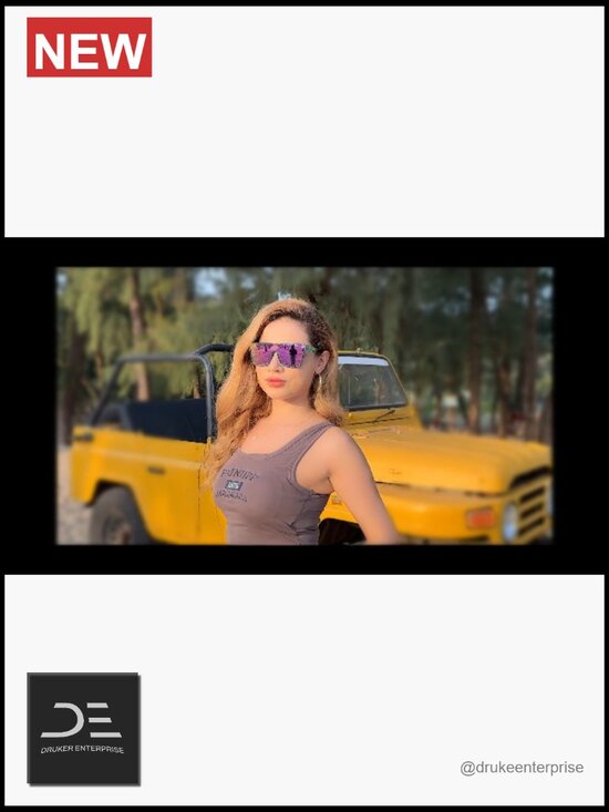 Oversized Square Mirrored Sunglasses UV400 Protection Unisex main image 4